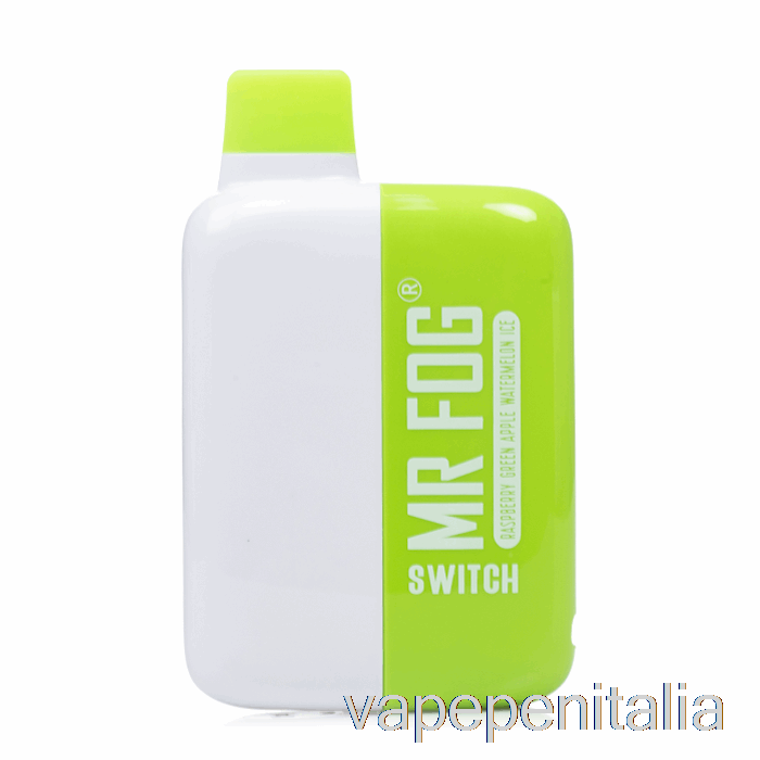 Scatola Di Vaporizzazione Mod Mr. Interruttore Fendinebbia 5500 Ghiaccio Usa E Getta Mela Verde Lampone Anguria